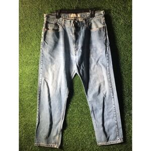 Levi's 505 Men's Jeans 40x32 Blue Denim Straight Leg Distressed Grunge Rocker